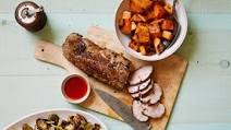 Sriracha-Roasted Pork with Sweet Potatoes Sriracha-Roasted Pork with Sweet Potatoes