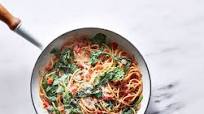 One-Pot Pasta with Spinach and Tomatoes One-Pot Pasta with Spinach and Tomatoes