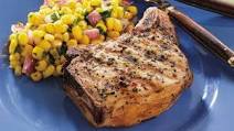 Grilled Pork Chops with Spicy Corn Grilled Pork Chops with Spicy Corn