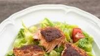 Blackened Salmon Caesar Salad Blackened Salmon Caesar Salad