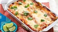 Zucchini & Yellow Squash Enchiladas with Salsa Roja & Monterey Jack Cheese Zucchini & Yellow Squash Enchiladas with Salsa Roja & Monterey Jack Cheese