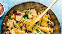 Paccheri Pasta With Butter Beans Paccheri Pasta With Butter Beans