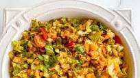 Mediterranean Chopped Salad with Roasted Red Pepper Dressing Mediterranean Chopped Salad with Roasted Red Pepper Dressing