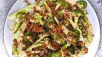 Grilled broccoli Caesar with creamy dressing Grilled broccoli Caesar with creamy dressing