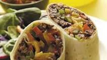 Three-Pepper Beef Wraps Three-Pepper Beef Wraps