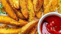 Crispy Garlic Parmesan Baked Potato Wedges Recipe Crispy Garlic Parmesan Baked Potato Wedges Recipe