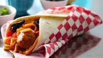 Spaghetti and Meatball Wraps Spaghetti and Meatball Wraps