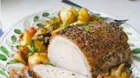 Herb Crusted Pork Loin with Pan Gravy Herb Crusted Pork Loin with Pan Gravy