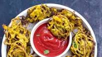 Baked Onion Pakora/ bhajji Baked Onion Pakora/ bhajji