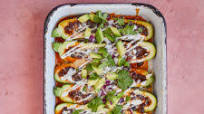 Enchilada Stuffed Zucchini Boats Enchilada Stuffed Zucchini Boats