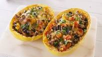 Burrito Spaghetti Squash Boats Burrito Spaghetti Squash Boats