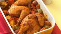 Roast Cornish Hen with Vegetables Roast Cornish Hen with Vegetables