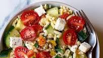 Orzo Greek Salad with Homemade Bone Broth Orzo Greek Salad with Homemade Bone Broth