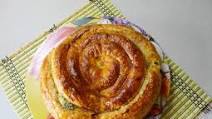Burek with cheese and herbs Burek with cheese and herbs