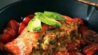 CAJUN SHRIMP STUFFED SALMON CAJUN SHRIMP STUFFED SALMON