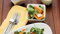 Pea Shoot, Mint, Carrot Salad with Creamy Lemon Vinaigrette Pea Shoot, Mint, Carrot Salad with Creamy Lemon Vinaigrette