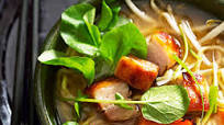 Ramen with Ginger Roasted Squash and Crispy Pork Belly Ramen with Ginger Roasted Squash and Crispy Pork Belly