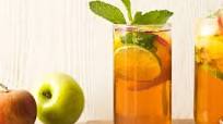 Sparkling Apple-Peach Mojito Mocktail Recipe Sparkling Apple-Peach Mojito Mocktail Recipe