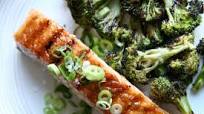 Ginger-Glazed Salmon with Charred Broccoli Ginger-Glazed Salmon with Charred Broccoli