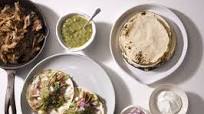 Carnitas with Grilled Salsa Verde and Tortillas Carnitas with Grilled Salsa Verde and Tortillas