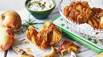 Beer-battered blooming onions Beer-battered blooming onions