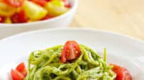 Cilantro Pesto over Zucchini Noodles Cilantro Pesto over Zucchini Noodles