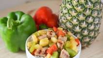 Grilled Pork Chops with Pineapple and Peppers Recipe Grilled Pork Chops with Pineapple and Peppers Recipe