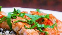 Salmon Fillet with Sake Sauce and Wild Rice Salmon Fillet with Sake Sauce and Wild Rice