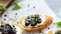 Basil Blueberry Ricotta Bruschetta Basil Blueberry Ricotta Bruschetta