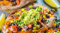 Black Bean Taco Stuffed Sweet Potatoes Black Bean Taco Stuffed Sweet Potatoes