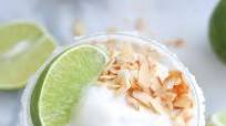 Coconut Margarita Slushies (made in an ice cream machine!) Coconut Margarita Slushies (made in an ice cream machine!)