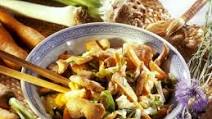 Asian Chicken Stirfry with Carrots, Leeks and Celery Asian Chicken Stirfry with Carrots, Leeks and Celery
