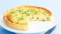 Salmon and pea quiche Salmon and pea quiche