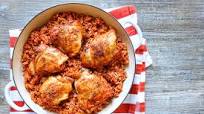 Paprika Chicken Thighs and Rice Skillet Paprika Chicken Thighs and Rice Skillet