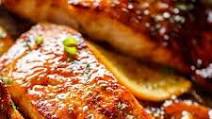 Crispy Honey Orange Glazed Salmon Crispy Honey Orange Glazed Salmon