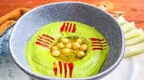 Hummus di ceci verdissimo, la ricetta primaverile con gli spinacini Hummus di ceci verdissimo, la ricetta primaverile con gli spinacini
