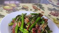 Fried Asparagus with Bacon Fried Asparagus with Bacon