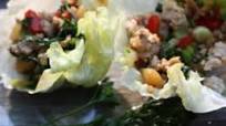 Low FODMAP Asian Chicken Lettuce wraps Low FODMAP Asian Chicken Lettuce wraps