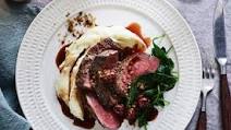 Venison fillet with cherry crumbs Venison fillet with cherry crumbs