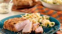Parmesan-Crusted New York Pork Chops Parmesan-Crusted New York Pork Chops