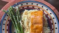 Air Fryer Salmon with Maple-Bourbon Glaze Air Fryer Salmon with Maple-Bourbon Glaze