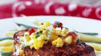Summer Pork Chops with Corn-Mango Salsa Summer Pork Chops with Corn-Mango Salsa