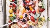 Mediterranean Sheet Pan Salmon Mediterranean Sheet Pan Salmon