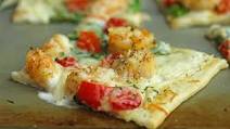 Garlic-Shrimp Alfredo Pizza Garlic-Shrimp Alfredo Pizza