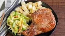 Sweet and Spicy Pork Chops with Apple Slaw Sweet and Spicy Pork Chops with Apple Slaw