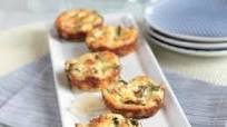 Mini Crustless Spinach and Bacon Quiches Mini Crustless Spinach and Bacon Quiches