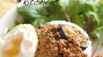 Japanese-Style Eggplant & Ground Meat Bolognese on Rice Japanese-Style Eggplant & Ground Meat Bolognese on Rice