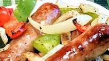 Air Fryer Brats with Peppers and Onions Air Fryer Brats with Peppers and Onions