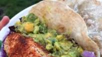 Fish Tacos with Mango Guacamole Fish Tacos with Mango Guacamole