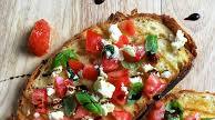 Tomato and feta cheese bruschetta Tomato and feta cheese bruschetta
